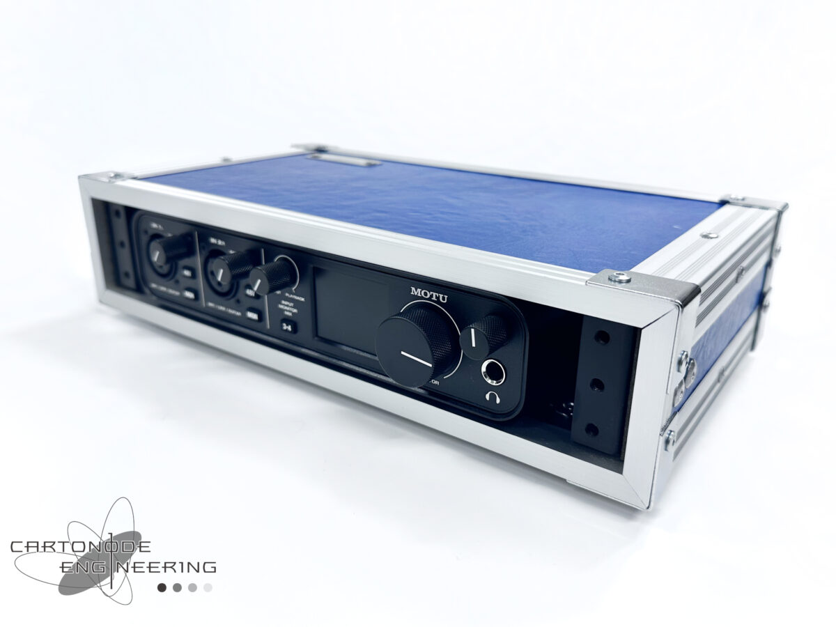 ハーフサイズ 1Uラック フライトケース 蓋なし デスクトップ用 オーダーハードケース FLIGHTCASE ユニットラックケース I/Oケース