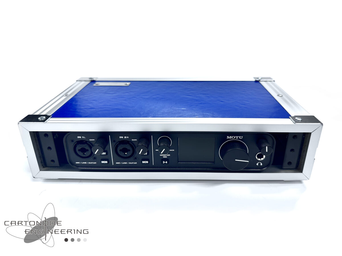 ハーフサイズ 1Uラック フライトケース 蓋なし デスクトップ用 オーダーハードケース FLIGHTCASE ユニットラックケース I/Oケース